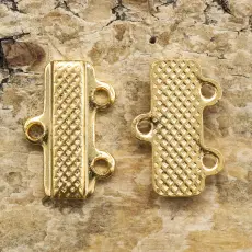 Connector Avslut 1-2 9x13 mm, Guld (5st)