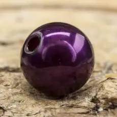 Rund Akrylpärla 8 mm, Bordeaux (30st)