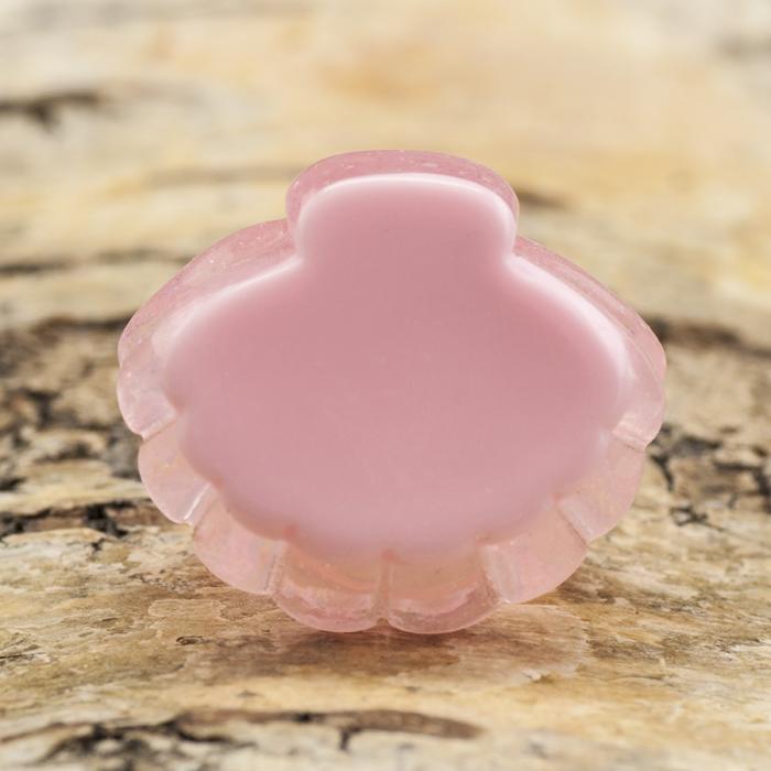 Berlock Pärla i snäckskal 23x21 mm, Rosa AB (st)