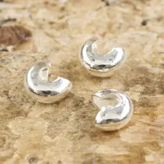 Klämpärlsgömma 3 mm, Silverfärg (20st)