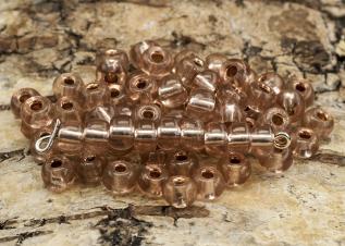 Seed Beads silverlined 5 mm, Gammelrosa (20g)