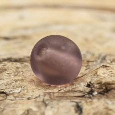 Frostad glaspärla 6 mm, Lila (40st)