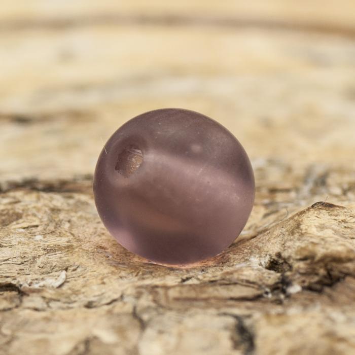 Frostad glaspärla 6 mm, Lila (40st)