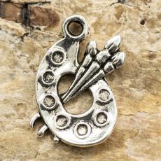 Berlock Palett 12x17 mm, Antiksilver (5st)