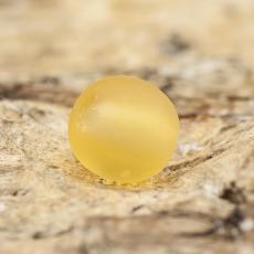 Frostad glaspärla 4 mm, Bärnsten (60st)