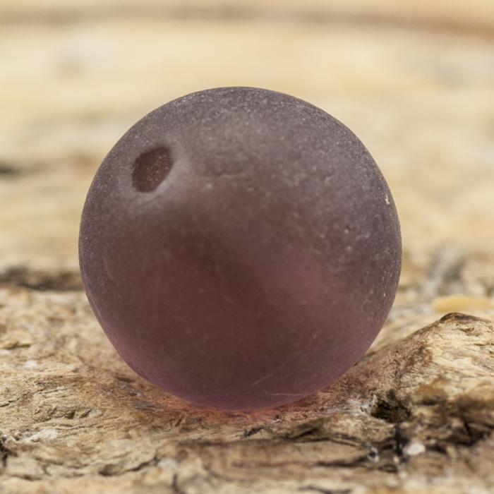 Frostad glaspärla 8 mm, Lila (20st)