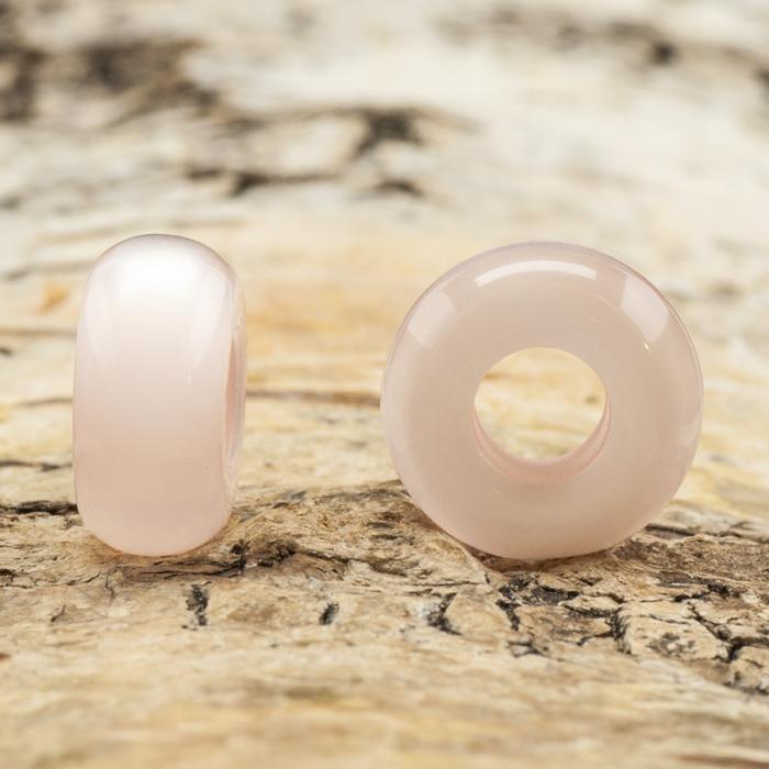 Ormlänkspärla Cat Eye Resin 13X7 mm, Rosa (st)