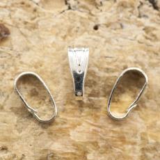 Berlockhållare ögla 7x3 mm, Antiksilver (30st)