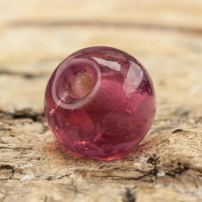 Glaspärla Prick 8x7 mm, Cerise (10st)
