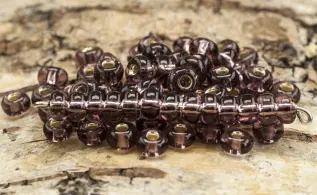 Seed Beads silverlined 5 mm, Mörklila (20g)