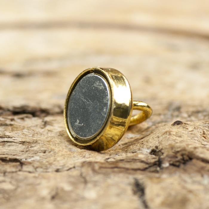 Magnetlås Rondell 10x6 mm. Guldfärg (st)