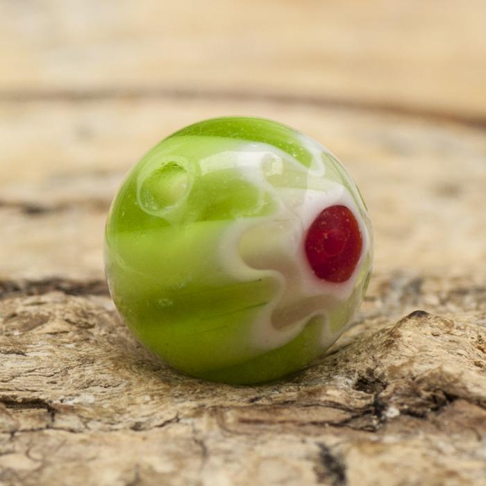 Glaspärla Millefiori 8 mm, Färgmix (10st)