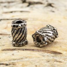 Metallpärla Tunna 8x5 mm, Antiksilver (5st)