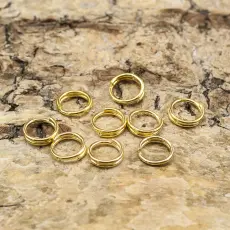 Splitring 5 mm, Guldfärg (50st)