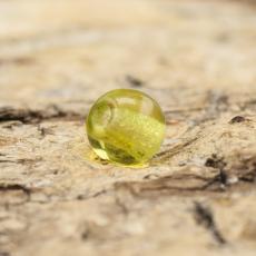Glaspärla rund 4 mm, Olivgrön (60st)