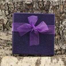 Presentask Armband 9x9 cm, Lila (st)