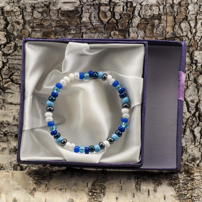 Presentask Armband 9x9 cm, Lila (st)
