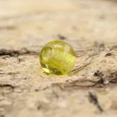 Glaspärla rund 4 mm, Olivgrön (60st)