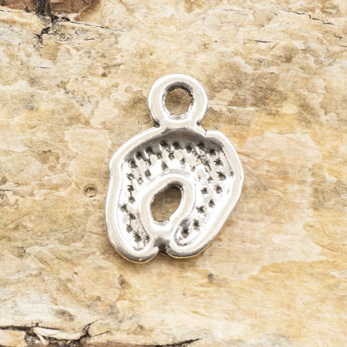 Berlock Barnfötter 14x10 mm, Antiksilver (10st)