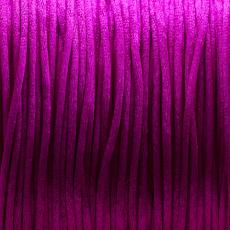 Rund nylontråd för makramé 1 mm, Magenta (meter)