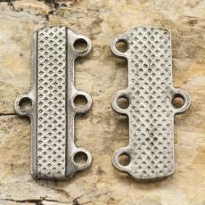 Connector Avslut 1-3 9x18 mm, Platinafärg (5st)