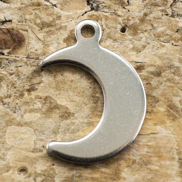 Berlock Måne i Rostfritt stål 11x16 mm (5st)