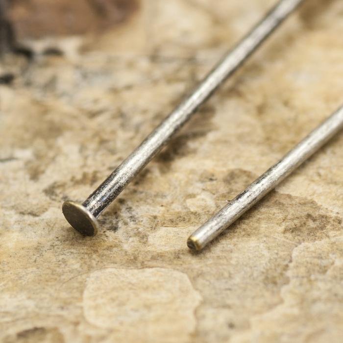 Hattnål 51x0,5 mm, Platinafärg (40st)