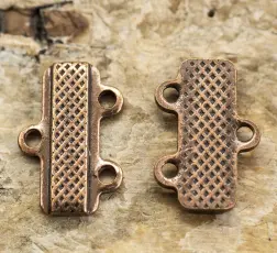 Connector Avslut 1-2 9x13 mm, Antikkoppar (5st)