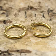 Ring öppningsbar 12 mm, Guldfärg (10st)