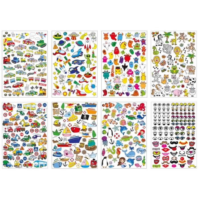 Klistermärken Mega set, Fordon (500st)