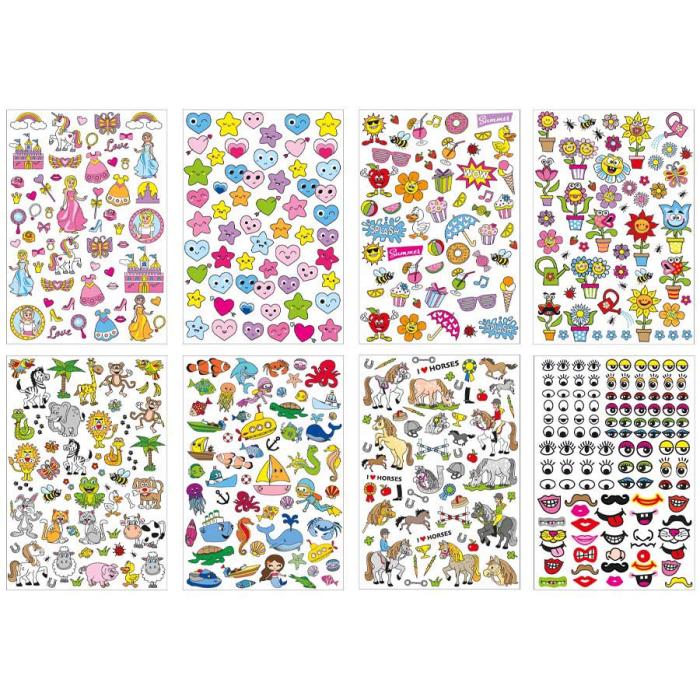 Klistermärken Mega set, Prinsessa (500st)