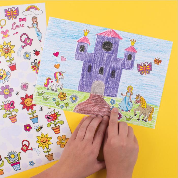 Klistermärken Mega set, Prinsessa (500st)