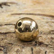 Rund Akrylpärla 10 mm, Guld (20st)