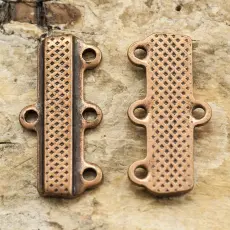 Connector Avslut 1-3 9x18 mm, Antikkoppar (5st)