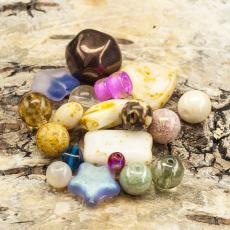 Glaspärlor mix, Färgmix (100g)