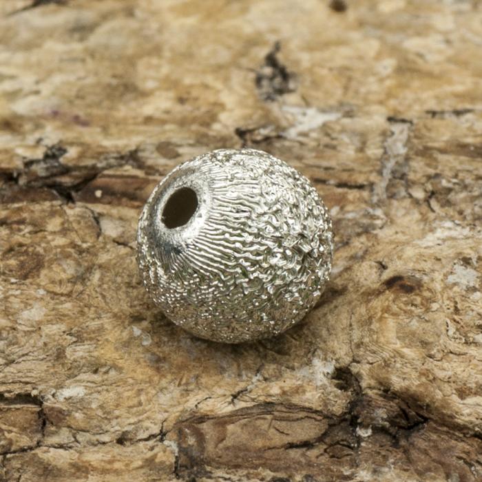 Akrylpärla Stardust 6 mm, Silvergrå (25st)