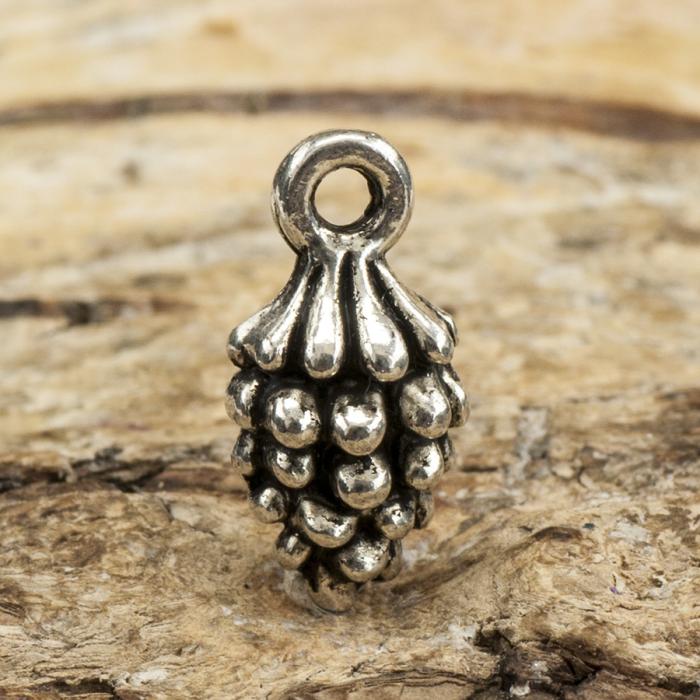 Berlock 3D Kotte 6x13 mm, Antiksilver (3st)