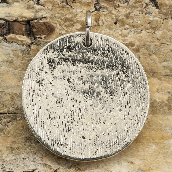 I L Y to the moon and back 22x25 mm, Antiksilver (st)
