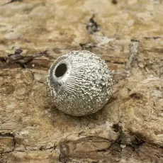 Akrylpärla Stardust 6 mm, Silvergrå (25st)