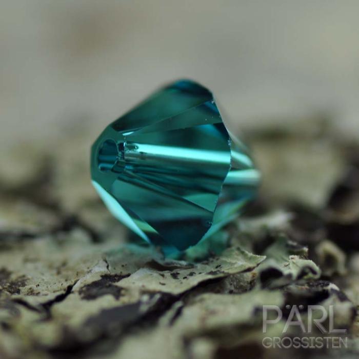 Swarovski bicone 6 mm, Blue Zircon (4st)