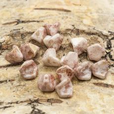 Melerad Glaspärla 10x8,5 mm, Brunrosa (15st)