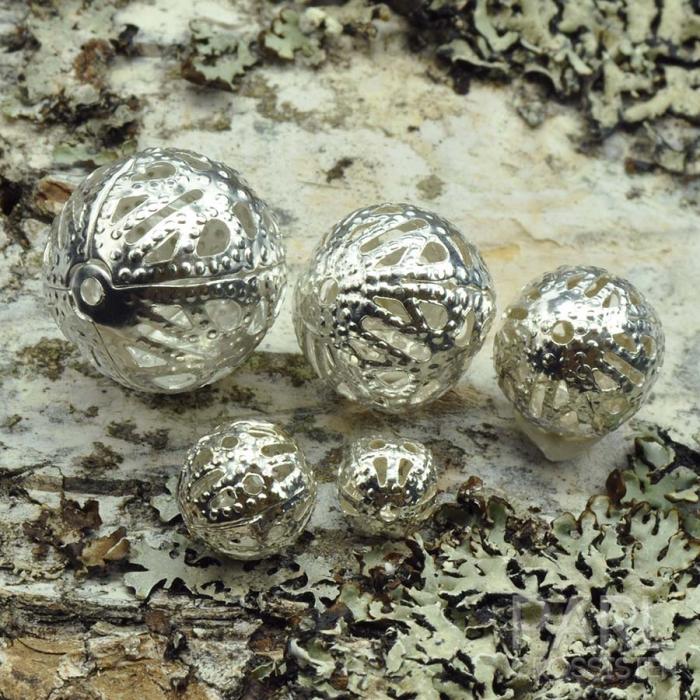 Filigrankula storleksmix, Silverfärg (10gr)
