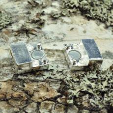 Magnetlås platt 10,4x2,9 mm, Silverfärg (st)