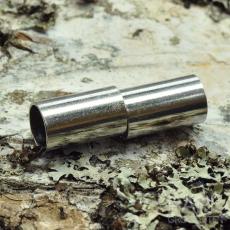 Magnetlås rund 6 mm, Platinafärg (st)