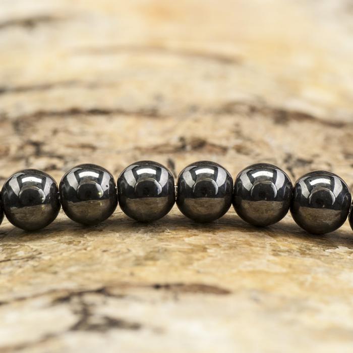 Pärla Hematit 6 mm, Hematit (20st)