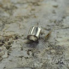 ***Klämpärla avlång 1,5 mm, Metallfärg (100st+)