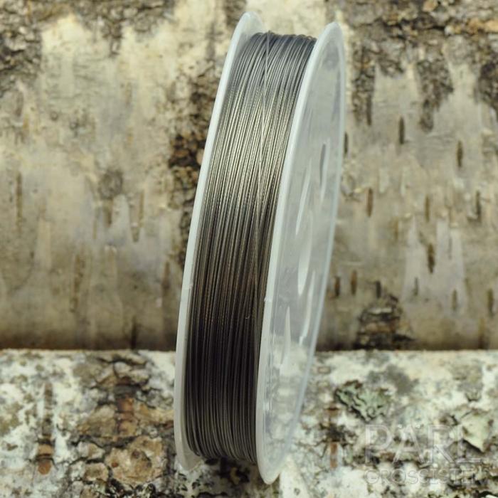 Plastöverdragen wire 0,38 mm, Metallfärg (80 m)