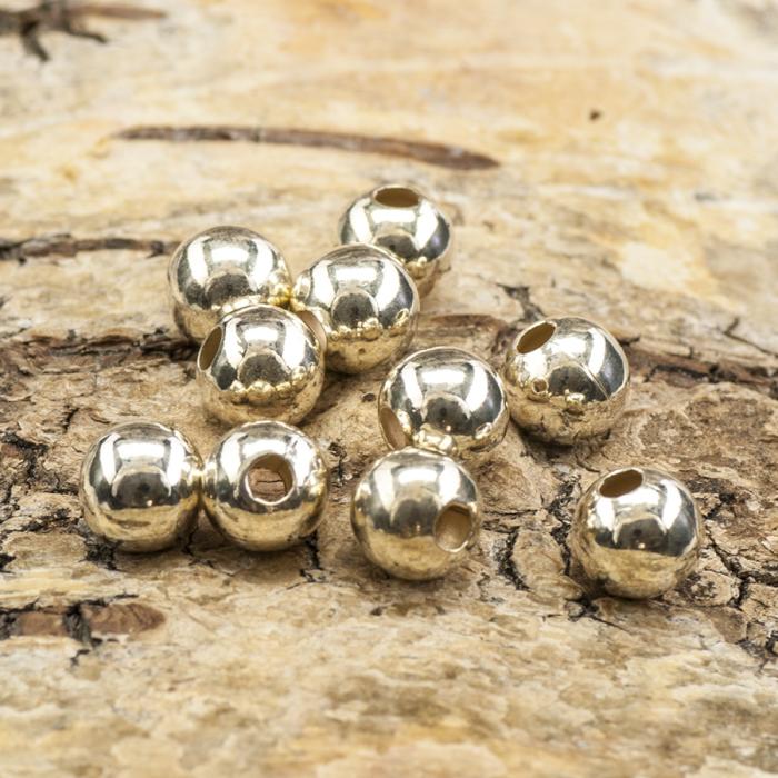 Metallpärla 6x7 mm, Silverfärg (15st)