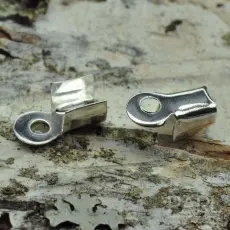 Bandavslut 9x4 mm, Silverfärg (20st)
