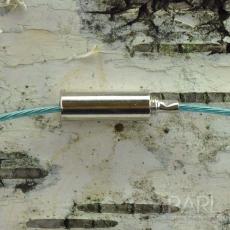 Tunn halsring 1 mm, Petrol (st)